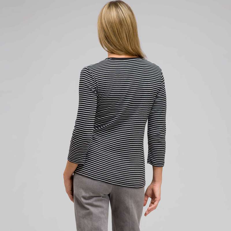 3/4 Sleeve V-Neck Top, , large image number 1